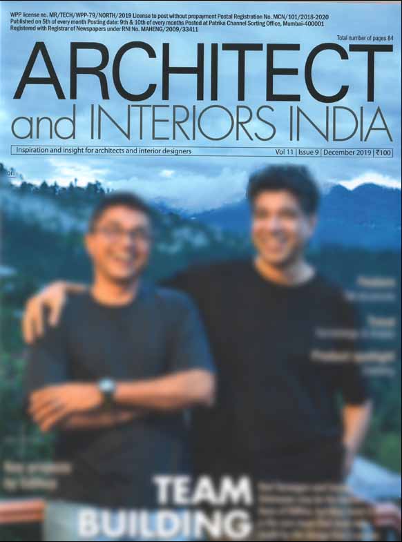 Architect and interiors India - December 2019, Vol 11, issue 9